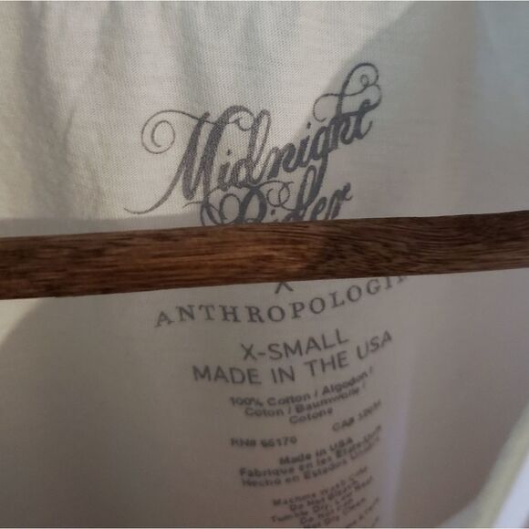 NWOT Anthropologie X Midnight Rider Gold Coast Cut Off Graphic Tee XS - Picture 6 of 6